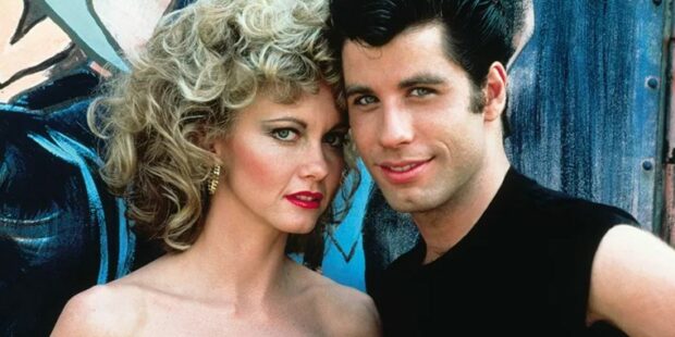 Olivia contracenou com Jhon Travolta em Grease. (Divulgação)